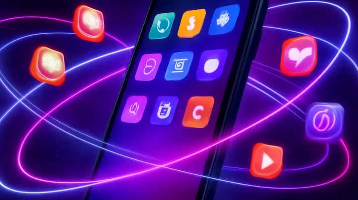 BB44 BLINE COM Sleek smartphone floating in space